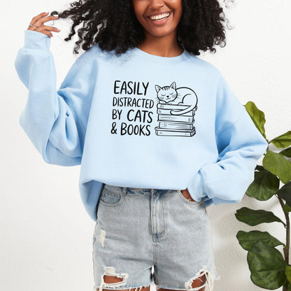 Easily Distracted By Cats Sweater V9
