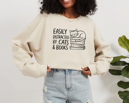Easily Distracted By Cats Sweater V9