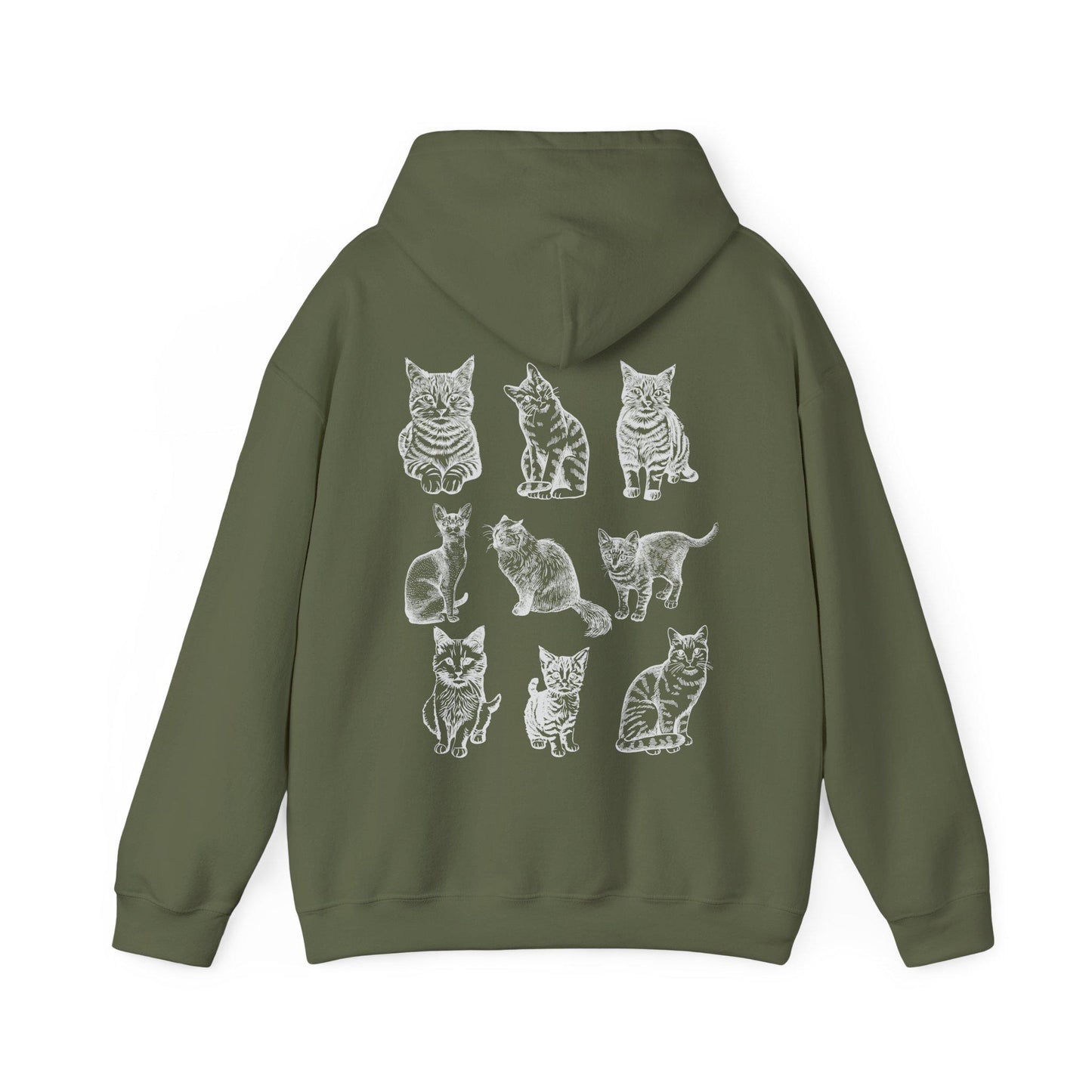 Cats 90s Vintage Style Hoodie