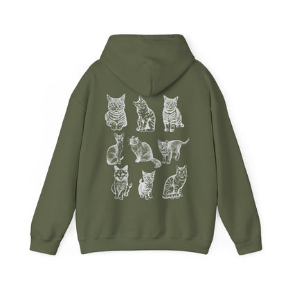 Cats 90s Vintage Style Hoodie
