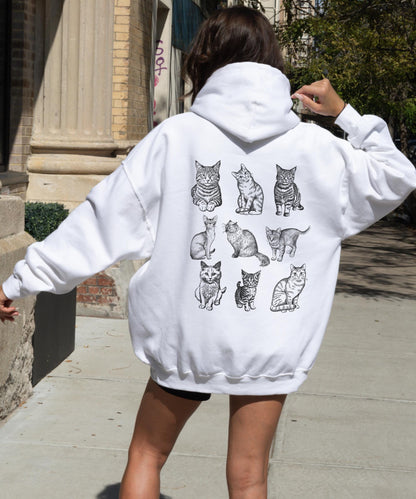 Cats 90s Vintage Style Hoodie