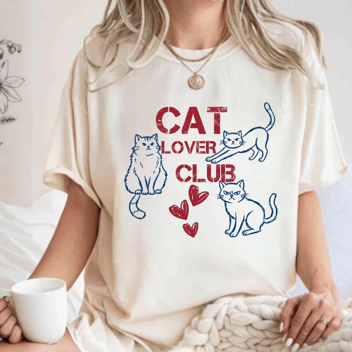 Cat Lover Club Tee