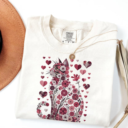 Floral Cat Bouquet Tee
