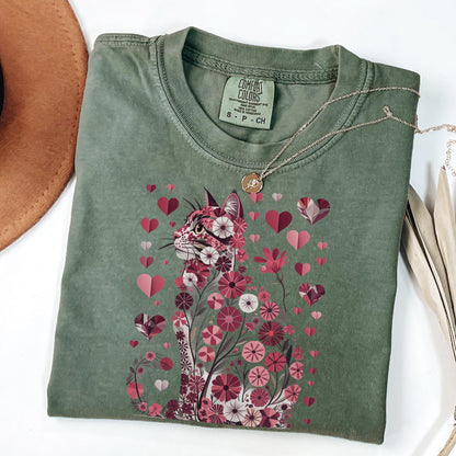 Floral Cat Bouquet Tee