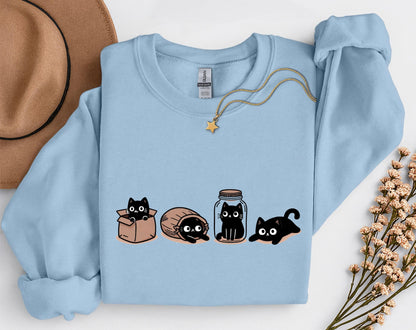 Four Mood Cats Sweatshirt
