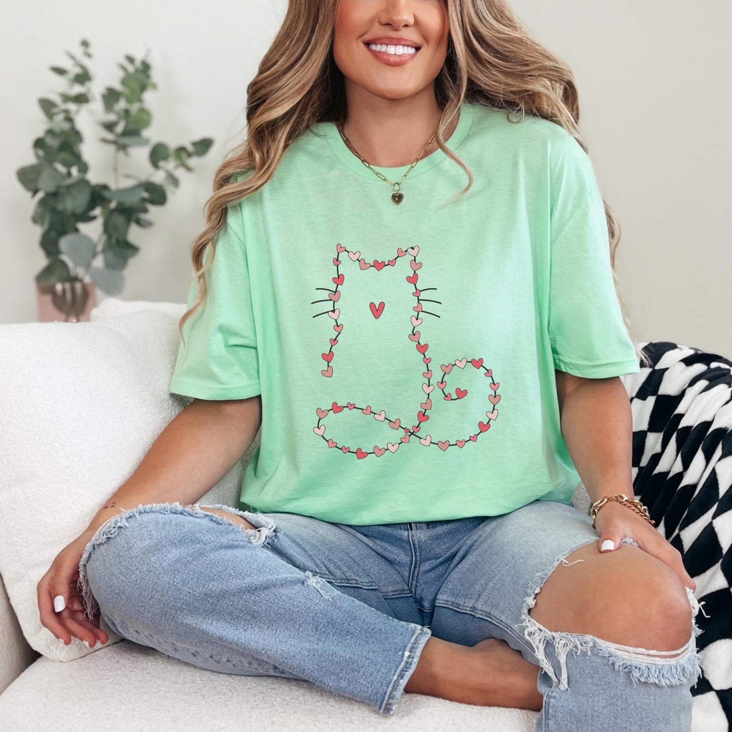 Cat Valentine Heart Shirt