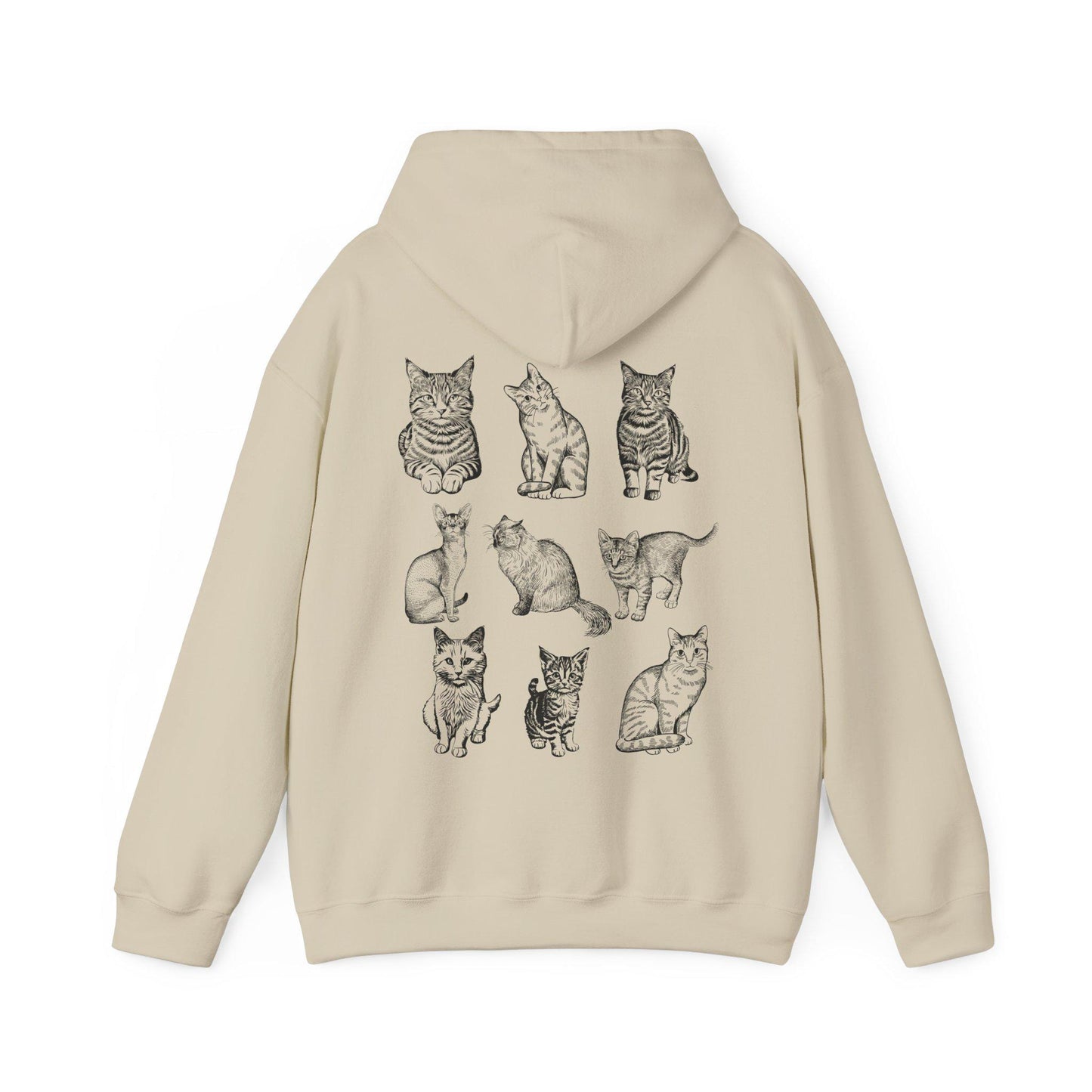 Cats 90s Vintage Style Hoodie
