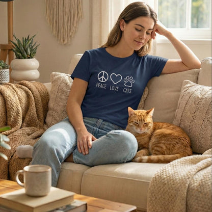 Peace Love Cats Tee
