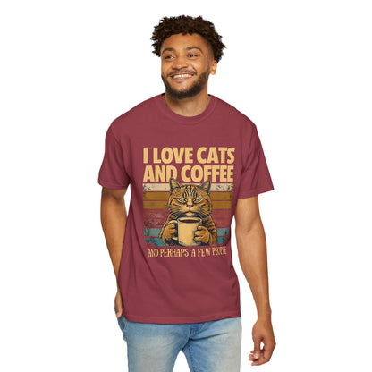 I Like Cats And Coffee Shirt