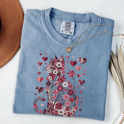 Floral Cat Bouquet Tee
