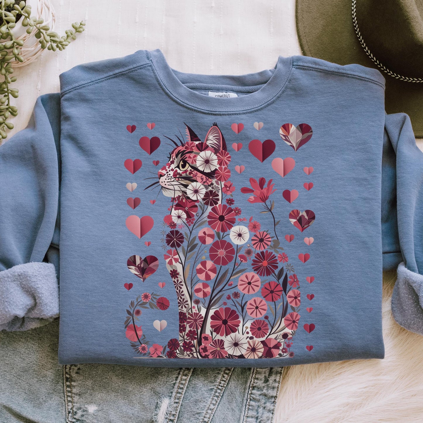 Floral Cat Bouquet Tee