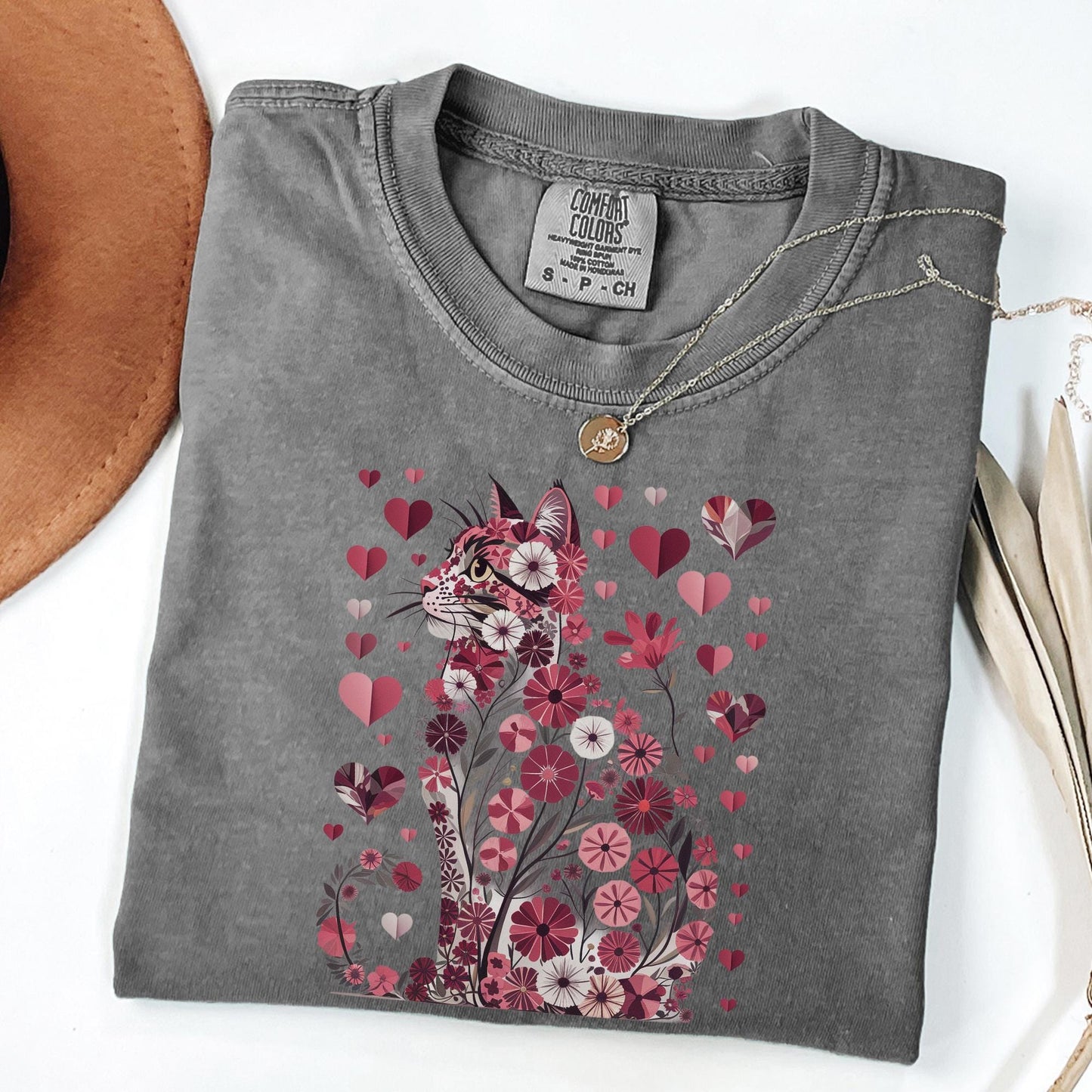Floral Cat Bouquet Tee