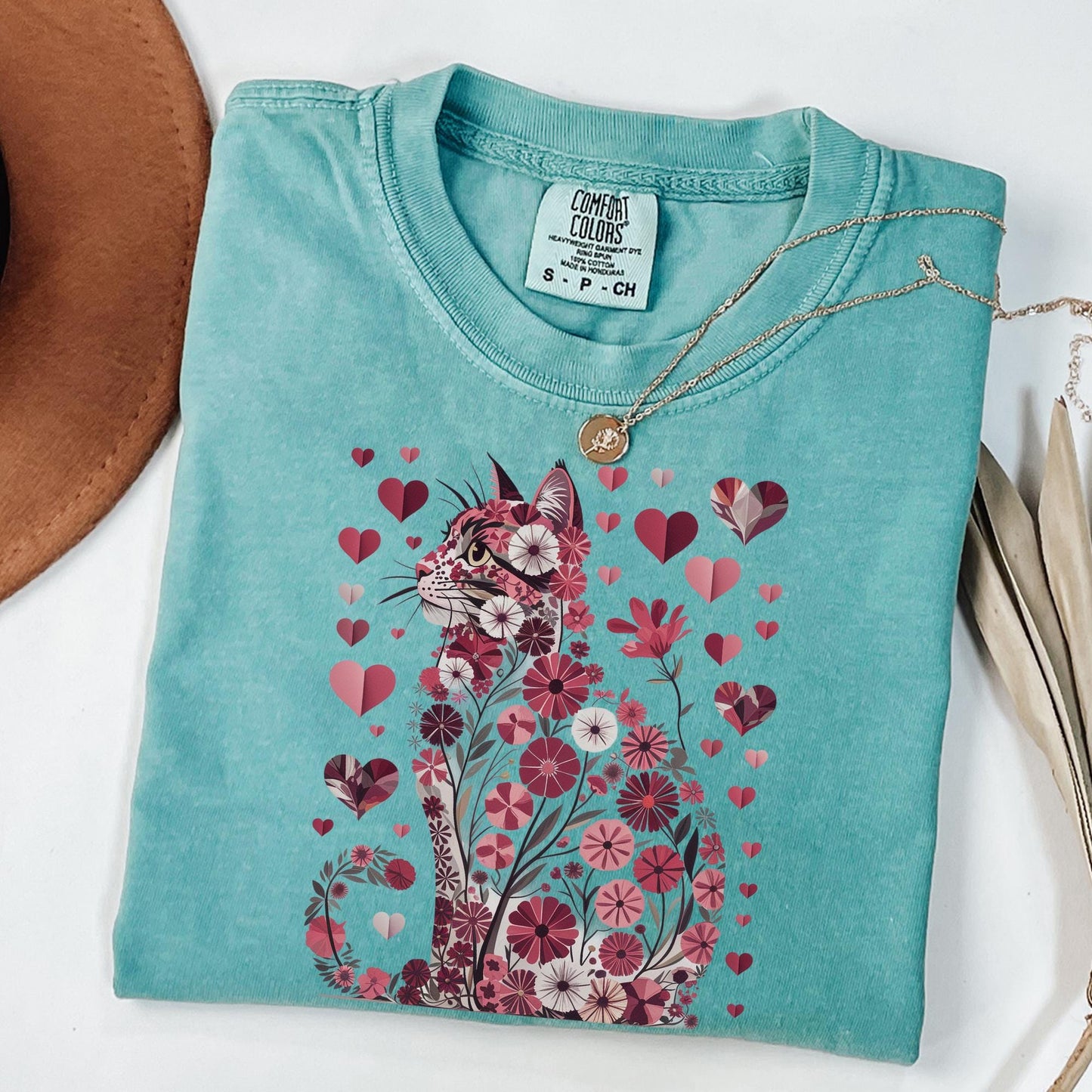 Floral Cat Bouquet Tee