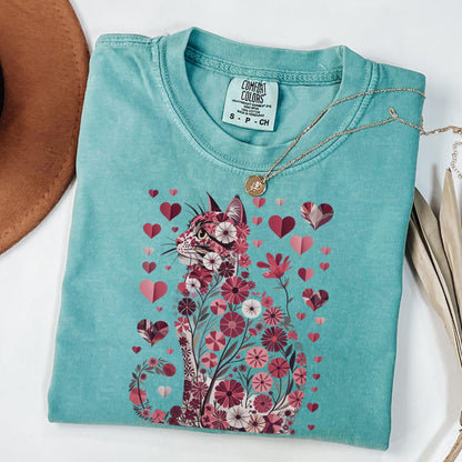 Floral Cat Bouquet Tee