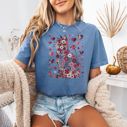 Floral Cat Bouquet Tee