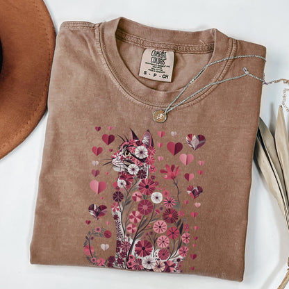 Floral Cat Bouquet Tee