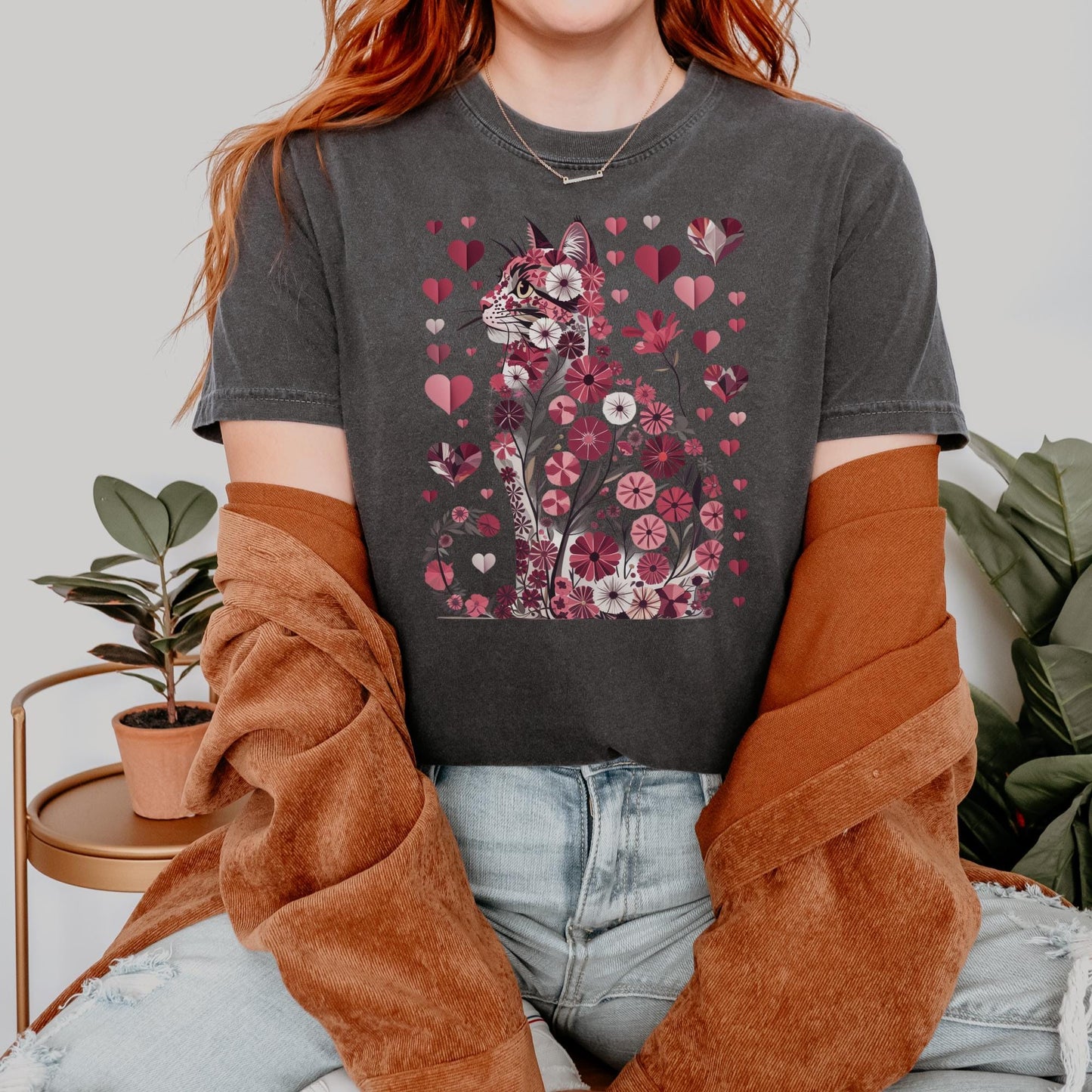 Floral Cat Bouquet Tee