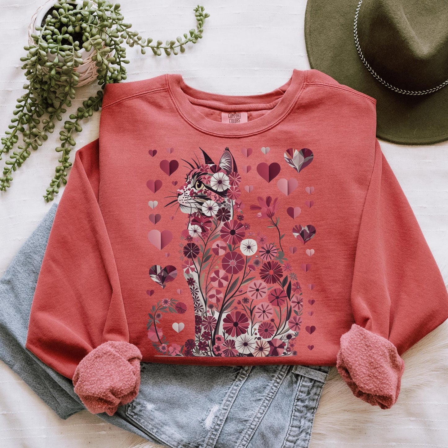 Floral Cat Bouquet Tee