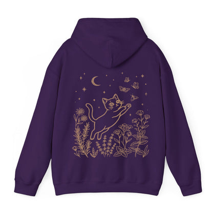 Cat Chasing Butterflies Hoodie