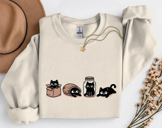 Four Mood Cats Sweatshirt