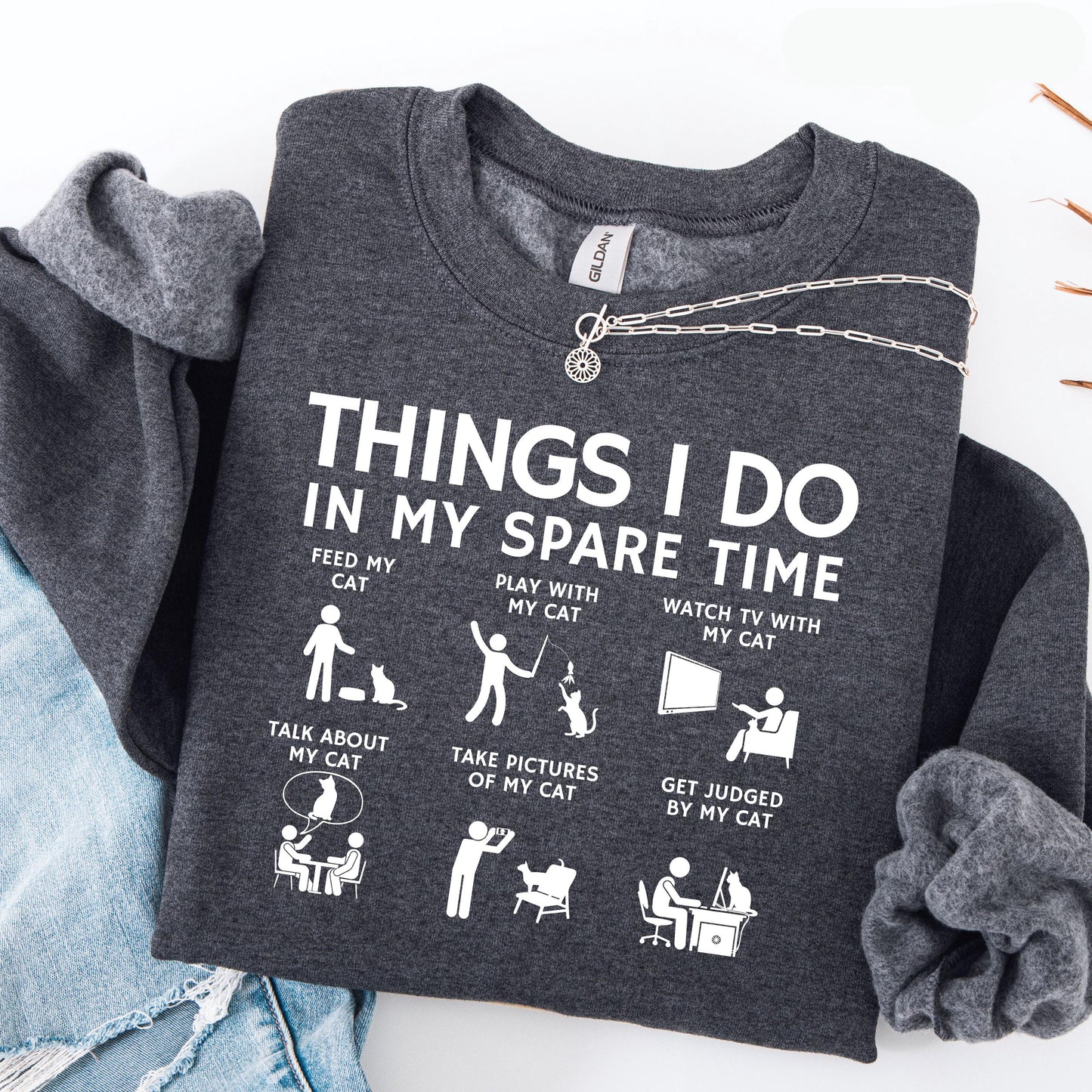 Spare Time Cat Sweater