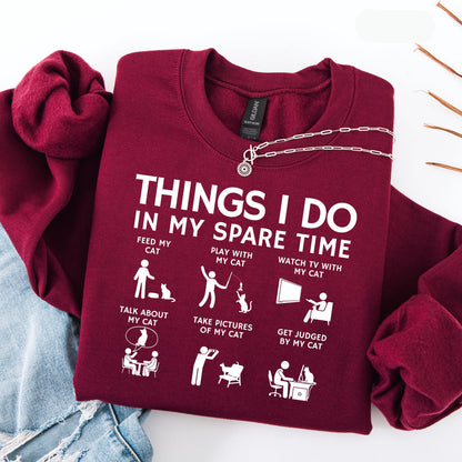Spare Time Cat Sweater