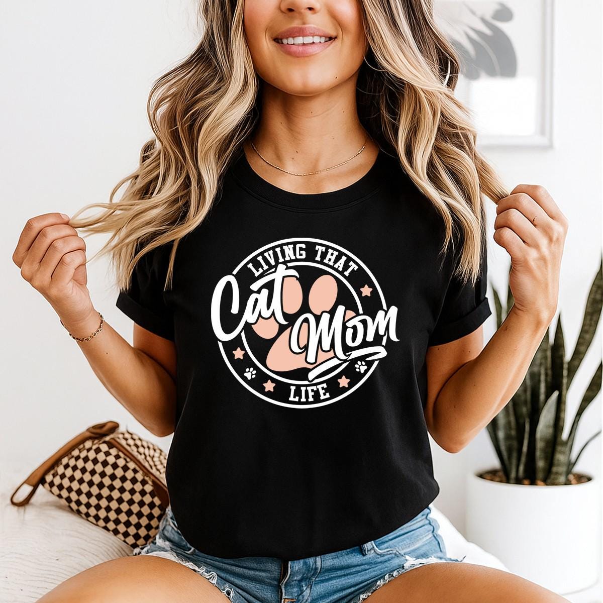 Cat Mom Mama Tee