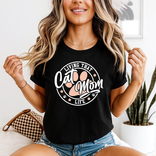 Cat Mom Mama Tee