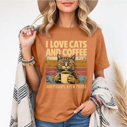I Like Cats And Coffee Shirt