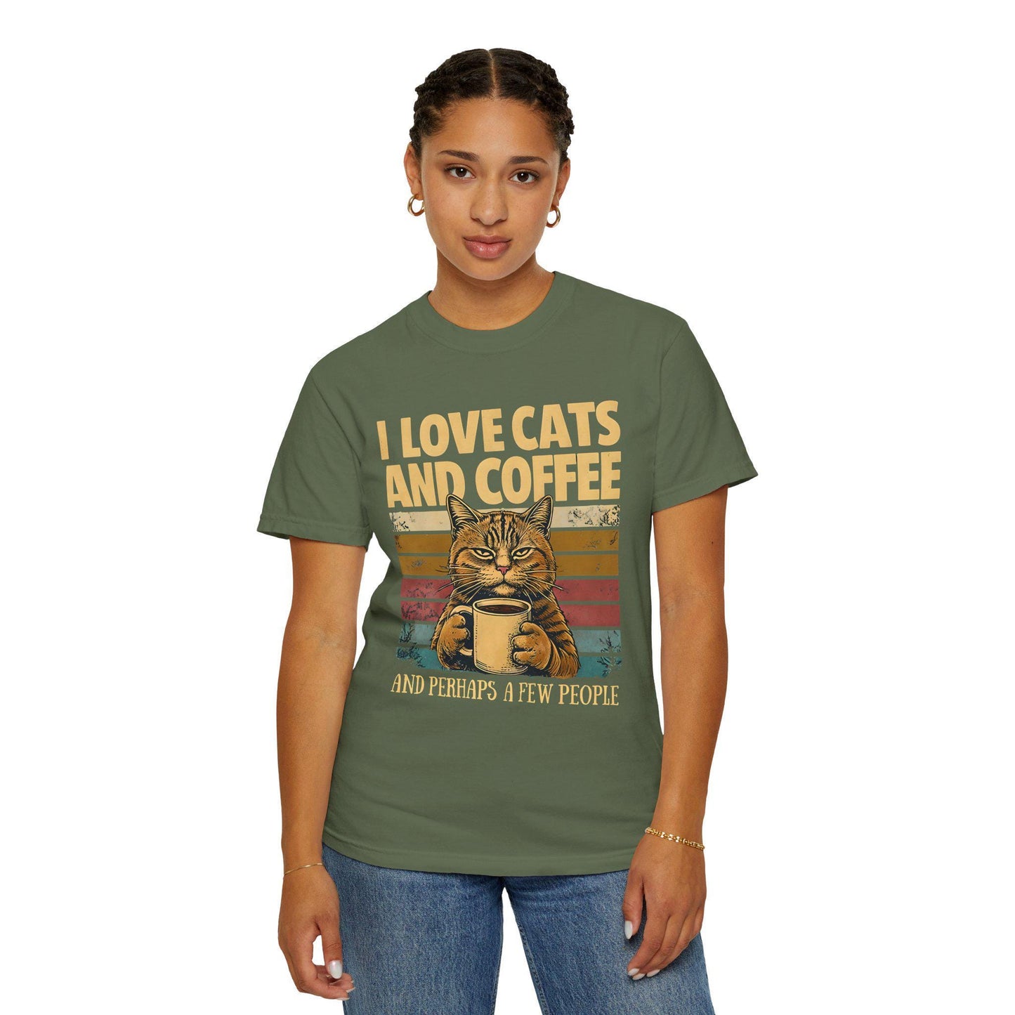 I Like Cats And Coffee Shirt