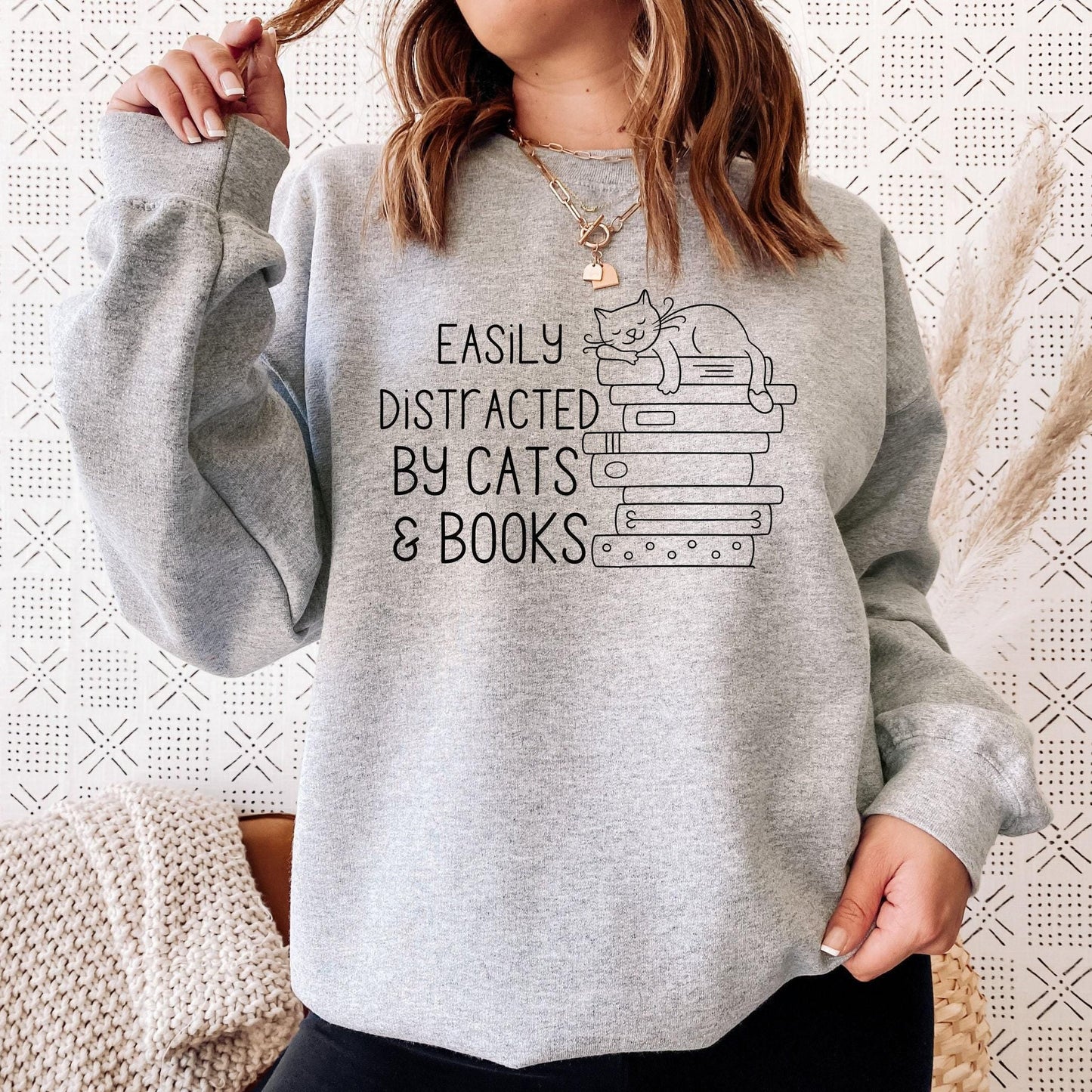 Easily Distracted By Cats Sweater V8