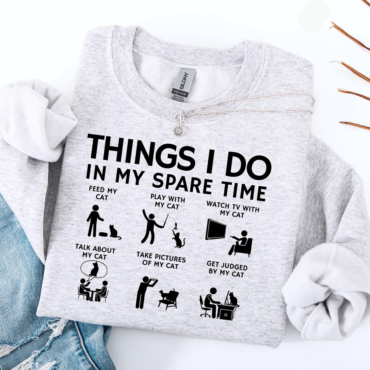 Spare Time Cat Sweater