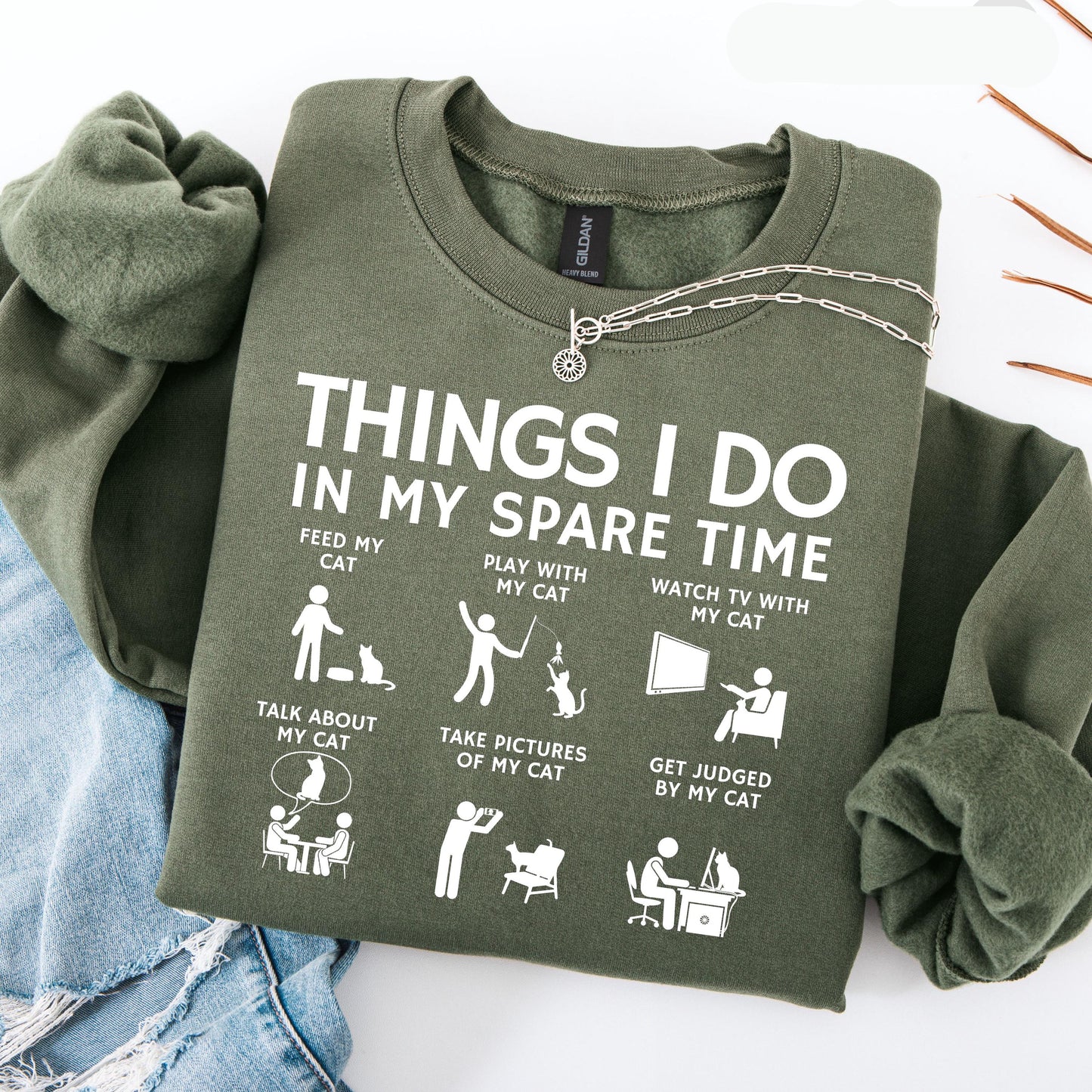 Spare Time Cat Sweater