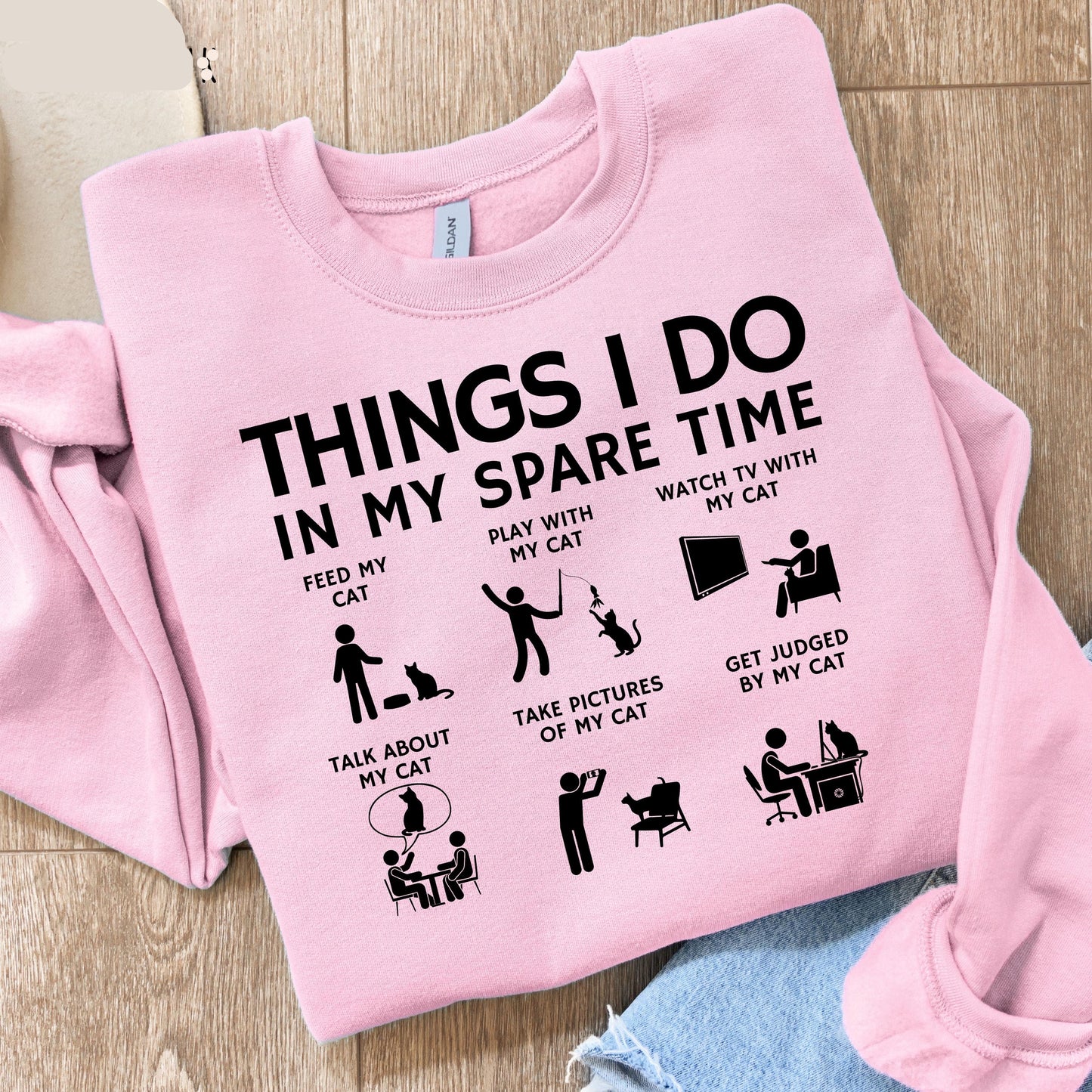Spare Time Cat Sweater