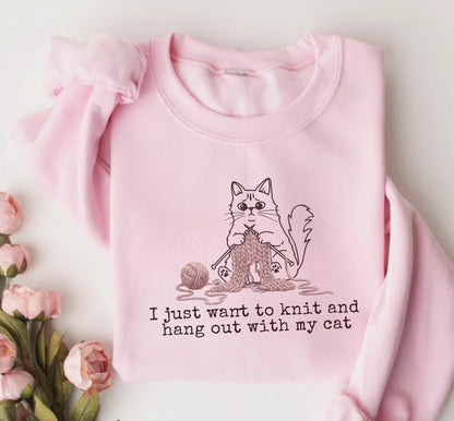 Katzen Mama Sweater V