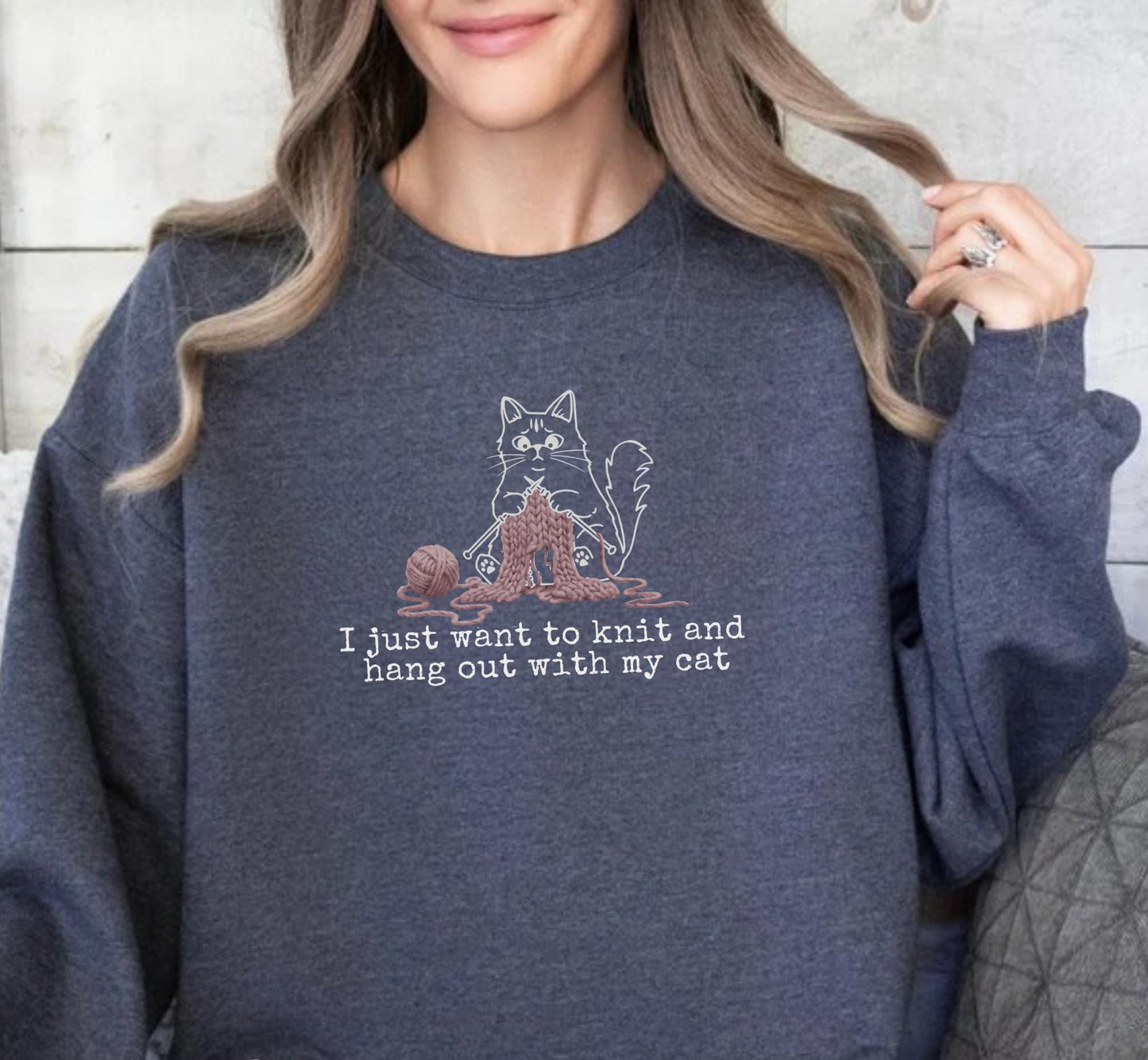 Katzen Mama Sweater V
