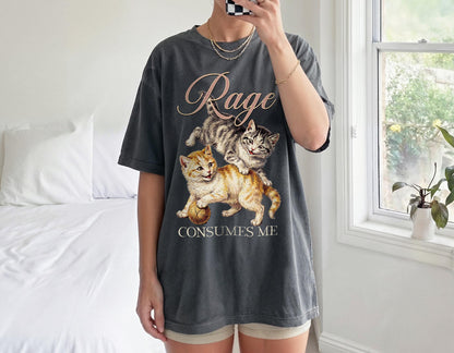 Rage Consumes Me Cat Shirt