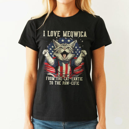 4th of July Cat T-Shirt