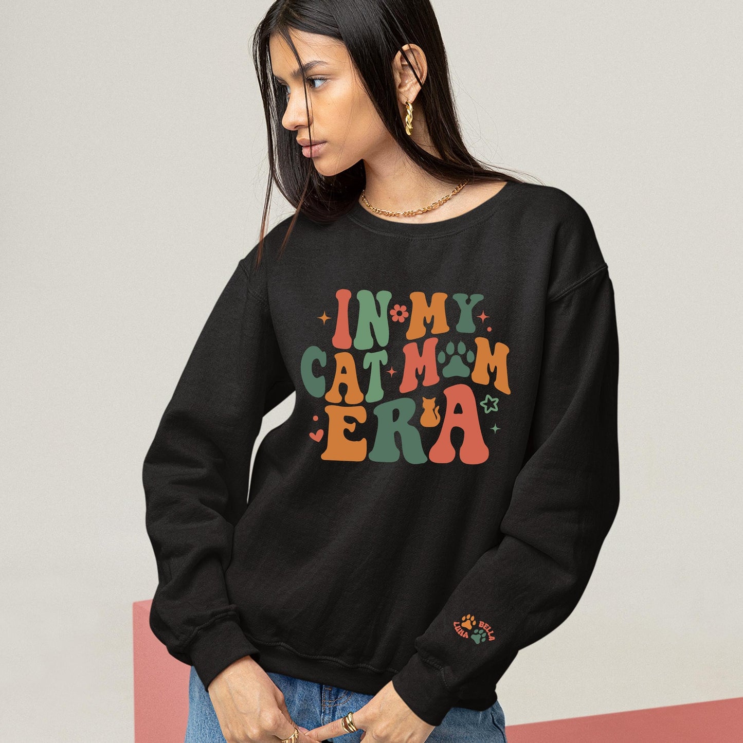 In My Cat Mom Era Sweater V4