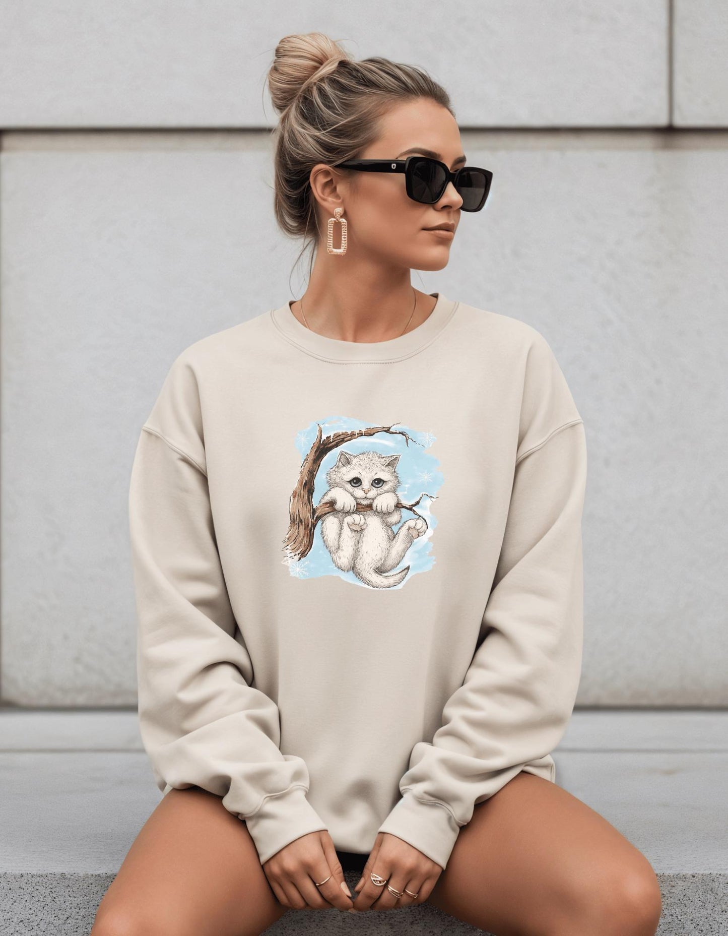 Kitten in Tree Sweater
