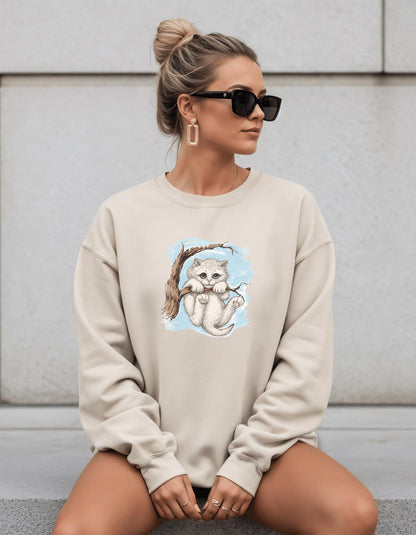 Kitten in Tree Sweater