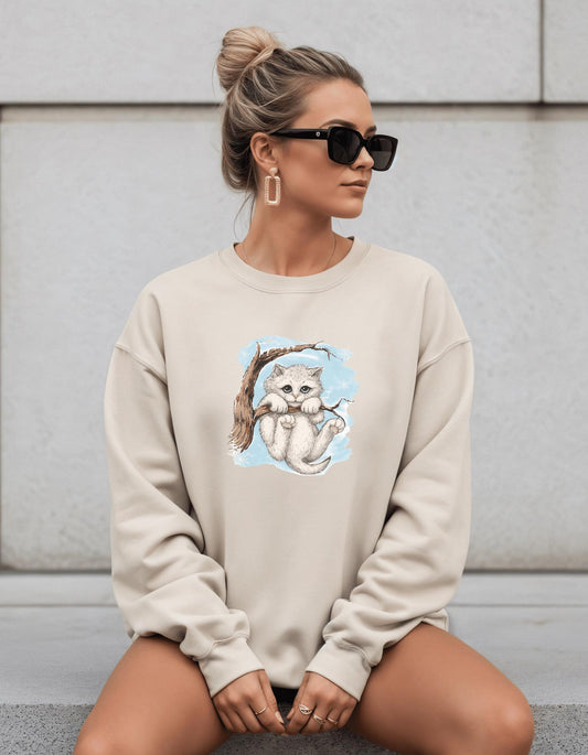 Kitten in Tree Sweater