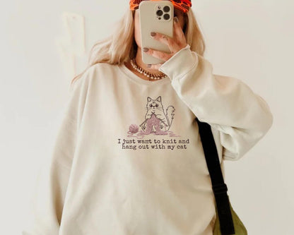 Katzen Mama Sweater V