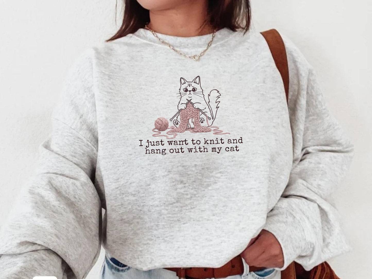 Katzen Mama Sweater V