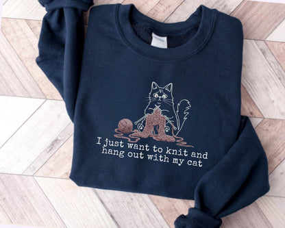 Katzen Mama Sweater V
