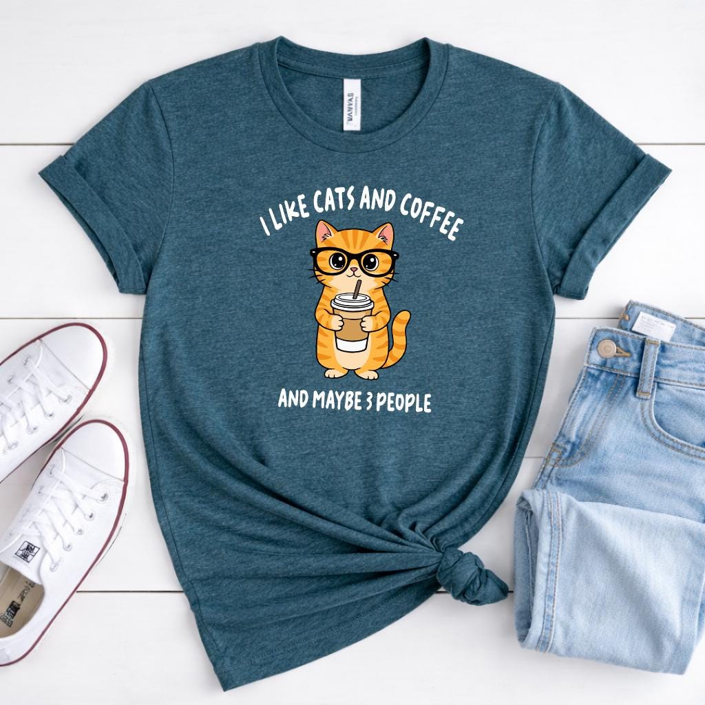 I Like Cats and Coffee Shirt V2