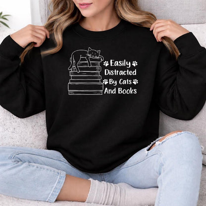 Easily Distracted By Cats Sweater V7