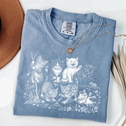 Cats 90s Vintage Style Tee V2