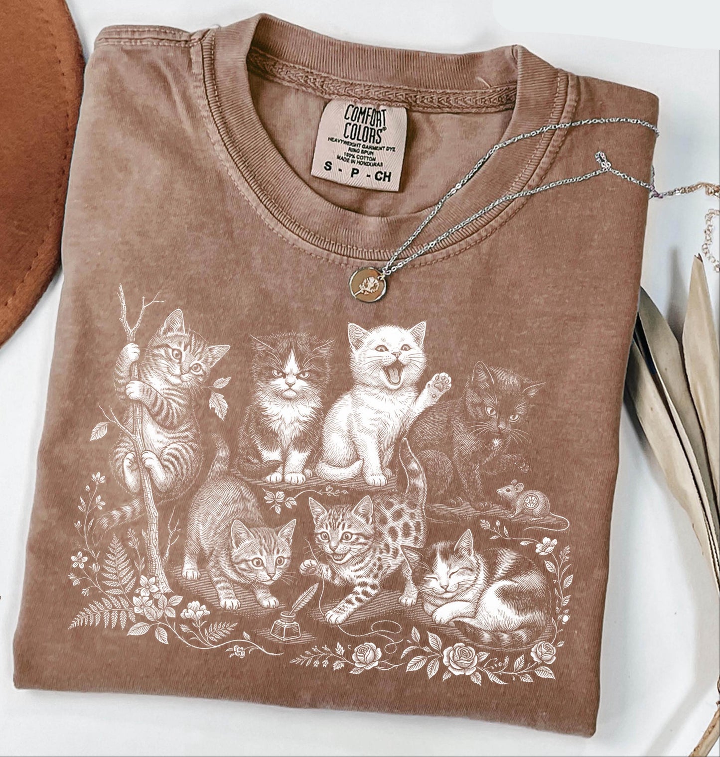 Cats 90s Vintage Style Tee V2