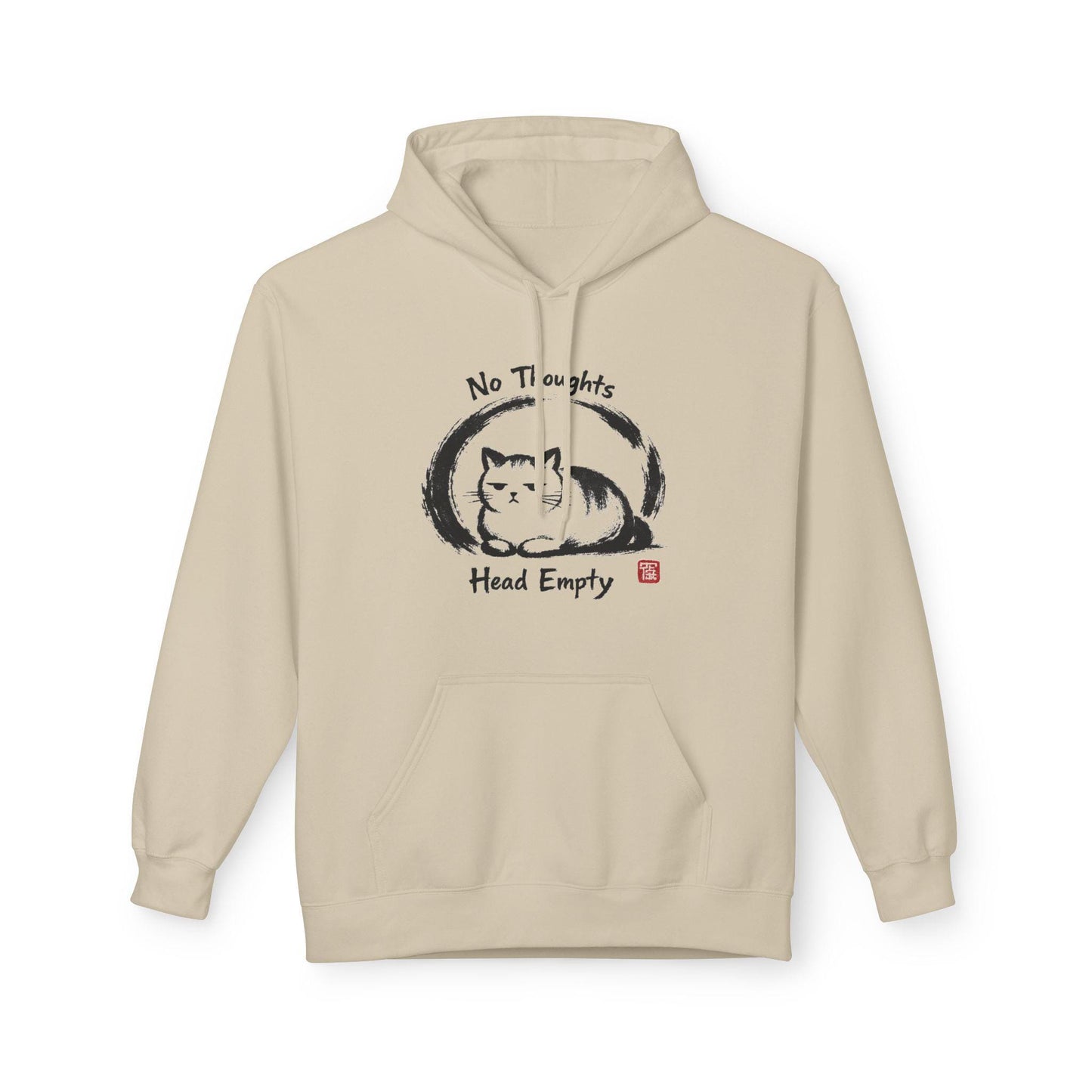 Empty Cat No Thoughts Hoodie